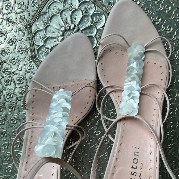 a. testoni light pink sandals - Picture 7 of 11
